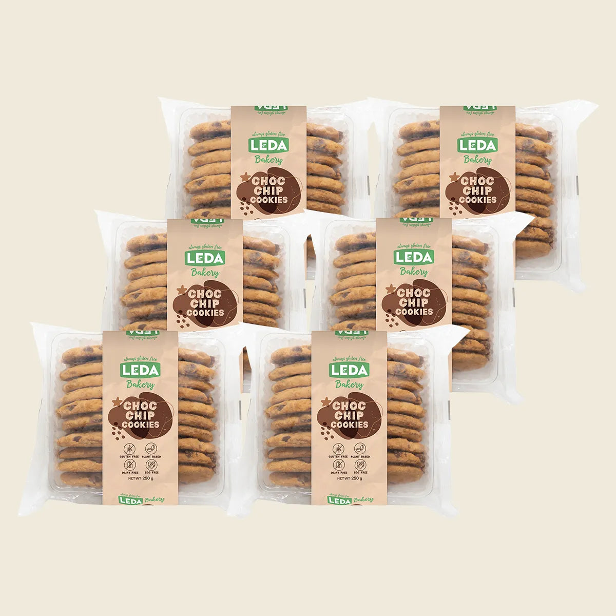 Choc Chip Cookies Bakery Range 6x250g