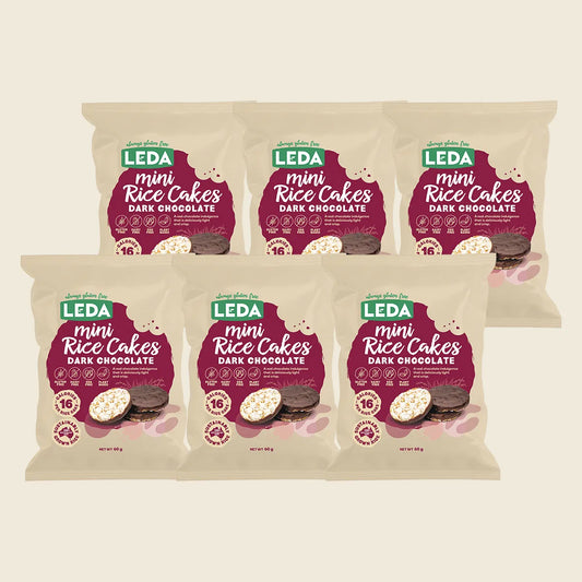 Mini Rice Cakes Dark Chocolate 6x60g