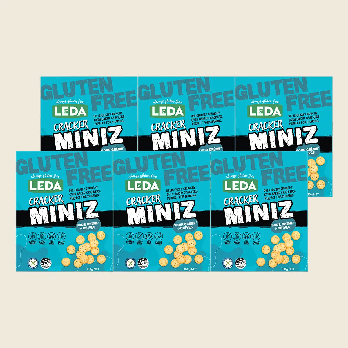 Cracker Miniz Sour Cr��me & Chives 6x150g