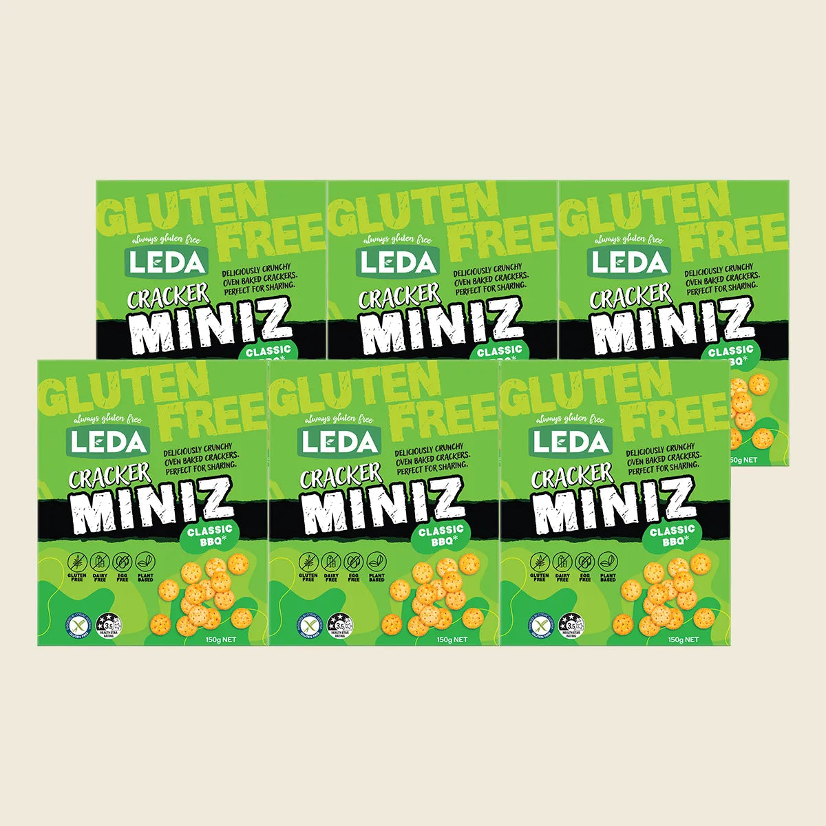Cracker Miniz Classic BBQ 6x150g