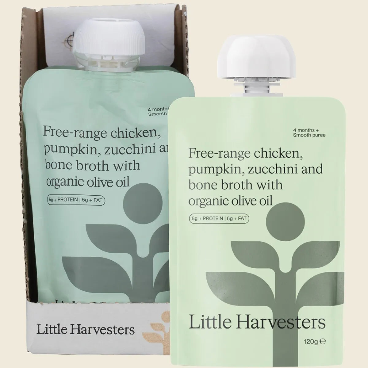 Free-range Chicken, Pumpkin, Zucchini & Bone Broth 6x120g