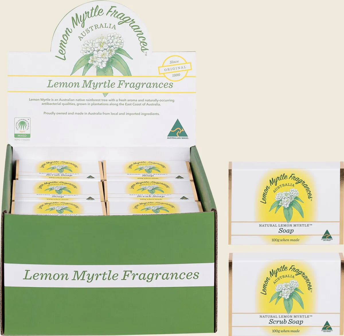 Soap Mixed Plain & Exfoliant 24x100g