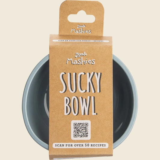 Silicone Sucky Bowl Dusty Blue