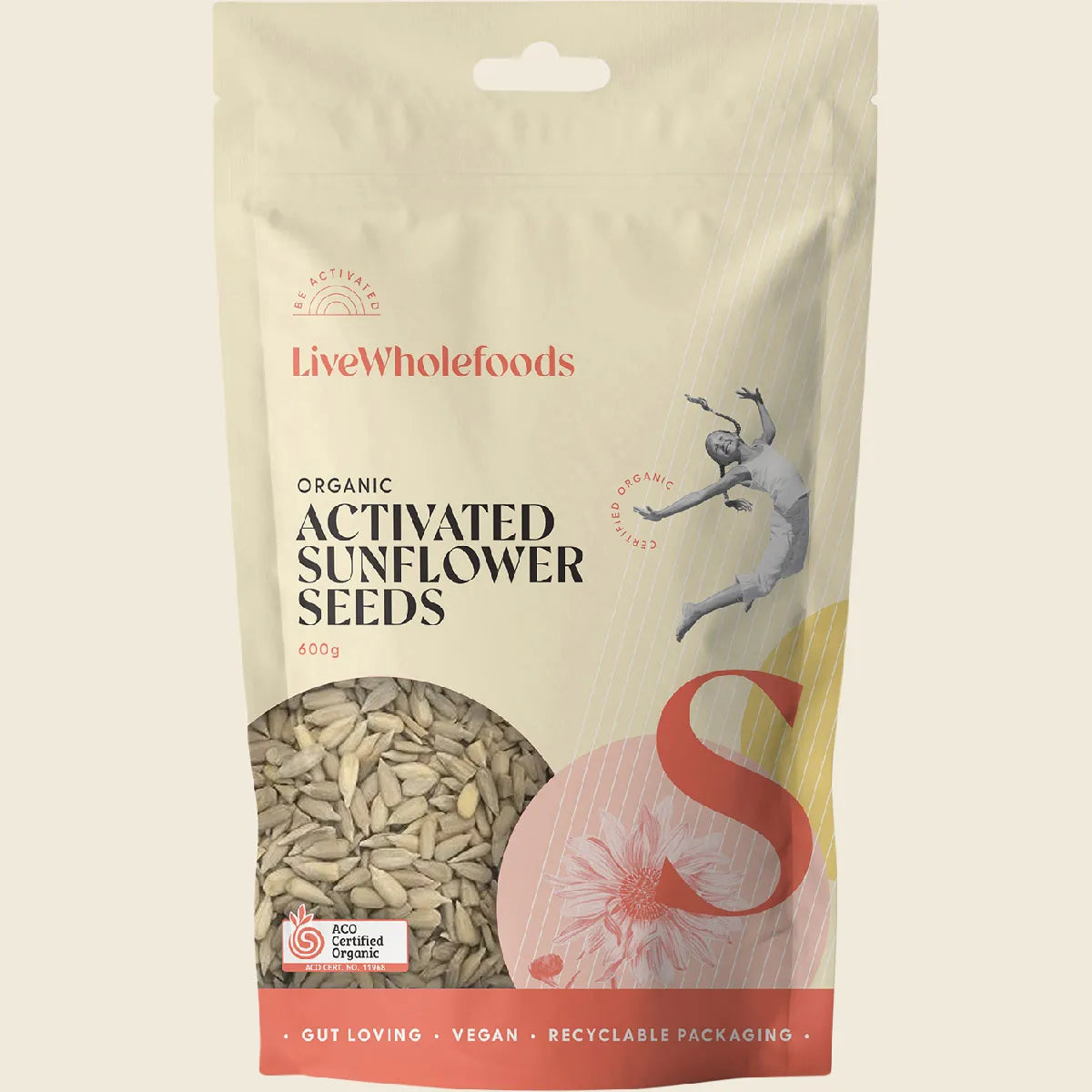 Organic Activated Sunflower Seeds 600g