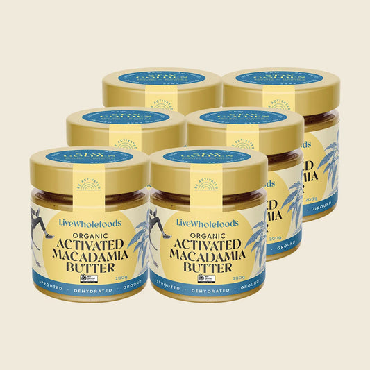 Live Wholefoods Organic Activated Macadamia Butter 6x200g