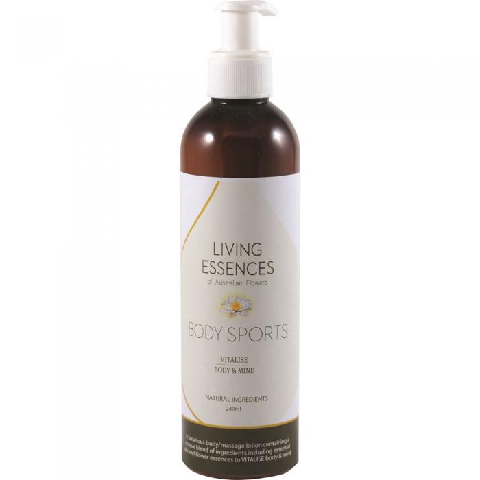 Living Essences Of Australia Body Sports Lotion 240ml  Ch2 Redundant