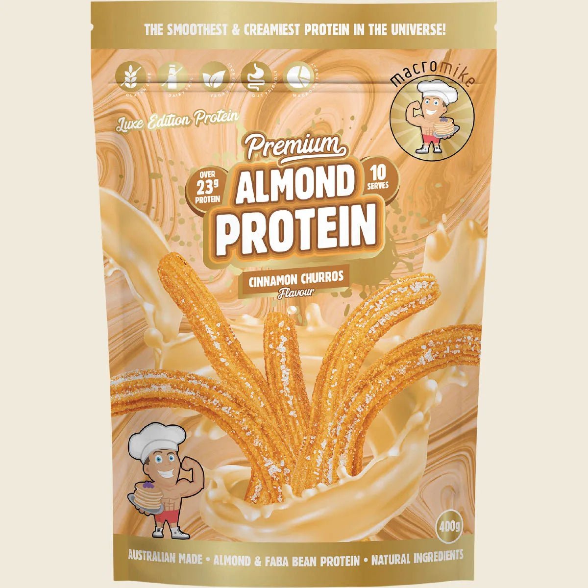 Premium Almond Protein Cinnamon Churros 400g