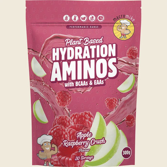 Plant Based Hydration Aminos Apple Raspberry Crush 300g