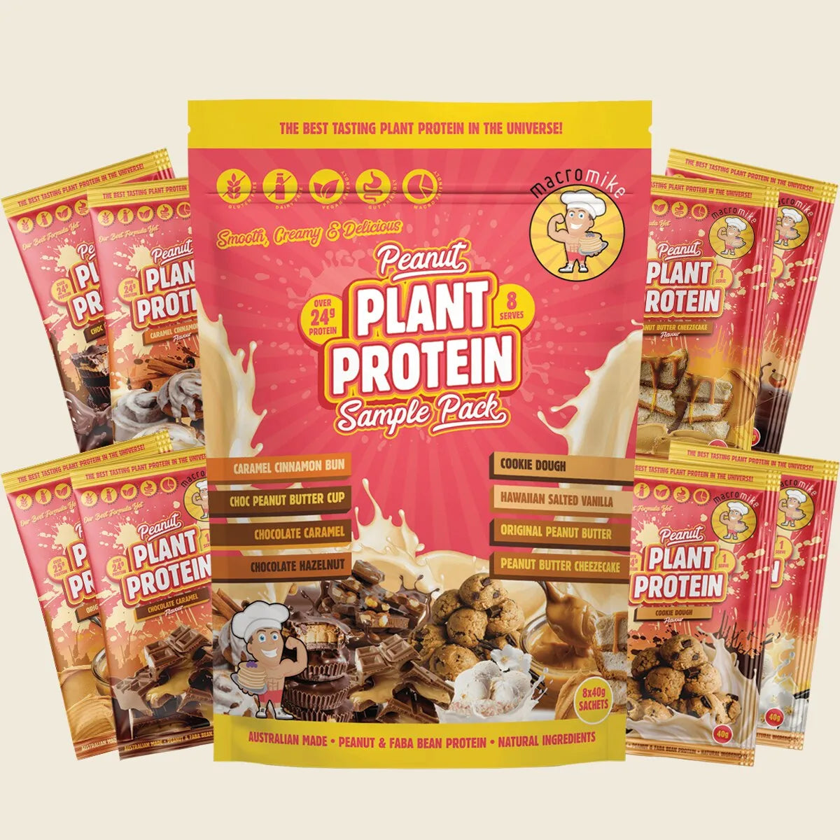 Peanut Plant Protein Sample Pack 8x40g