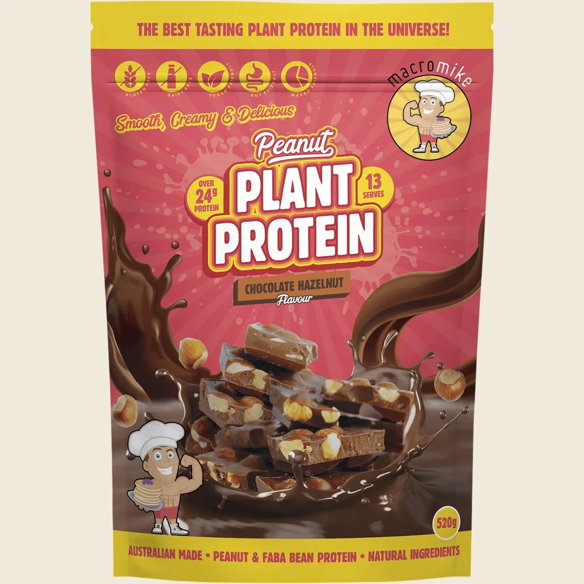 Peanut Plant Protein Chocolate Hazelnut 520g