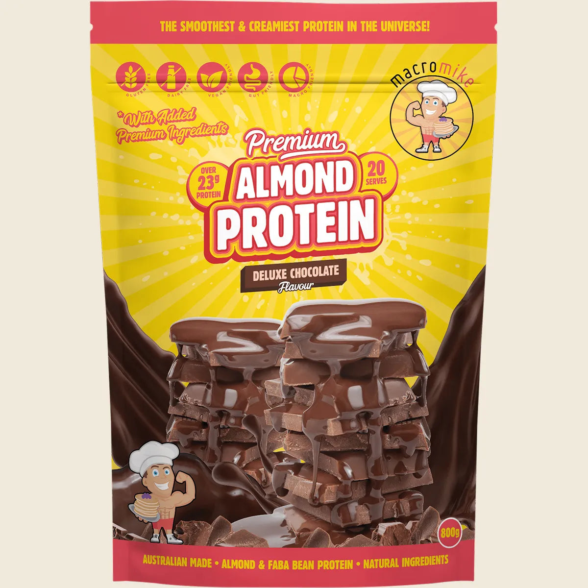 Premium Almond Protein Deluxe Chocolate 800g