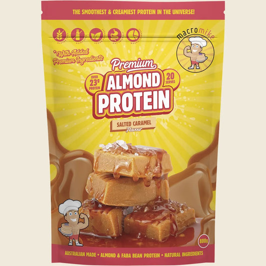 Premium Almond Protein Salted Caramel 800g