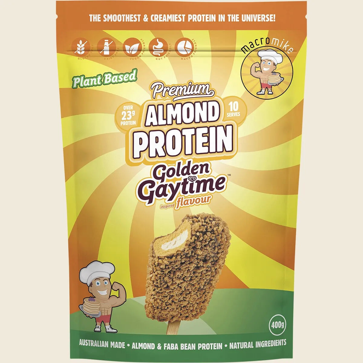 Premium Almond Protein Golden Gaytime 400g