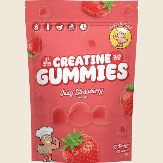Creatine Gummies Juicy Strawberry 180pcs