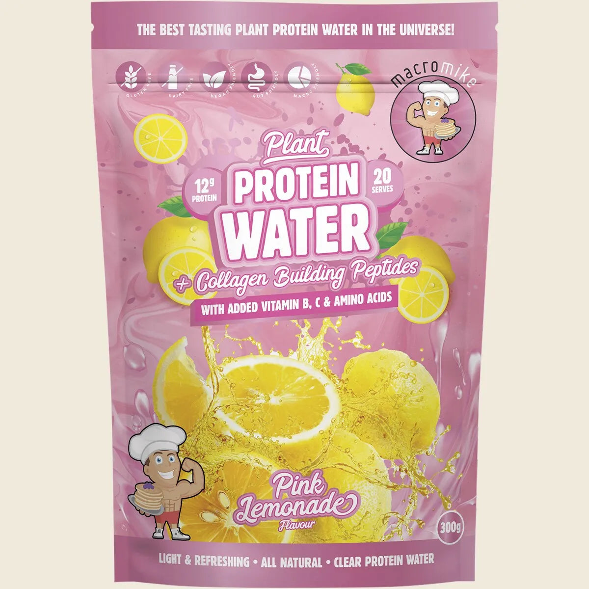 Plant Protein Water Pink Lemonade 300g