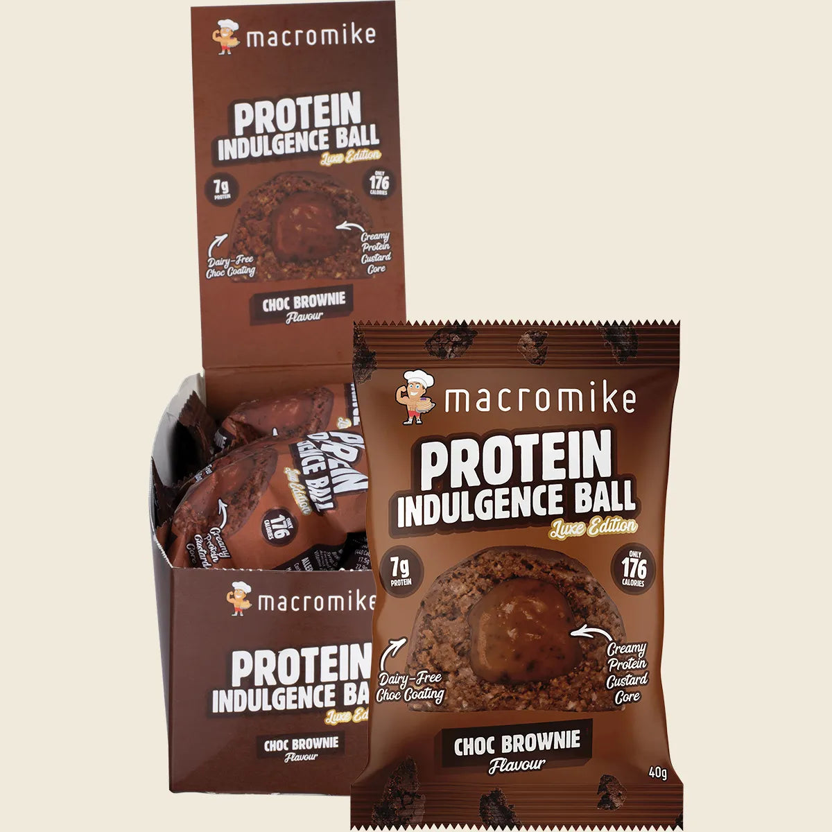 Protein Indulgence Ball Choc Brownie 12x40g