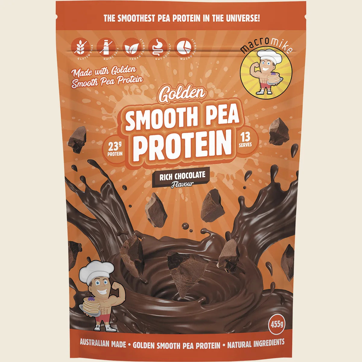 Golden Smooth Pea Protein Rich Chocolate 455g