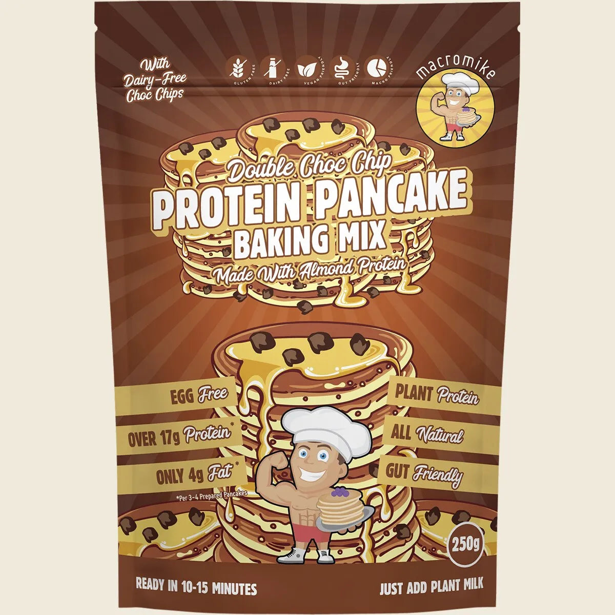 Protein Pancake Baking Mix Double Choc Chip 250g