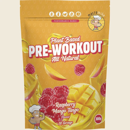 Plant Based Pre Workout Raspberry Mango Tango 300g