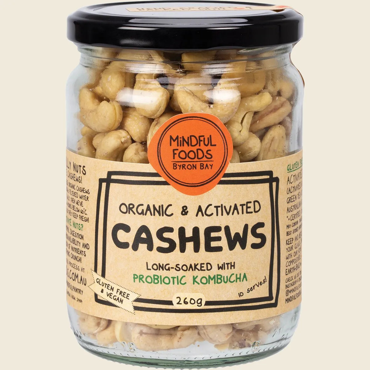 Cashews Organic & Activated 260g