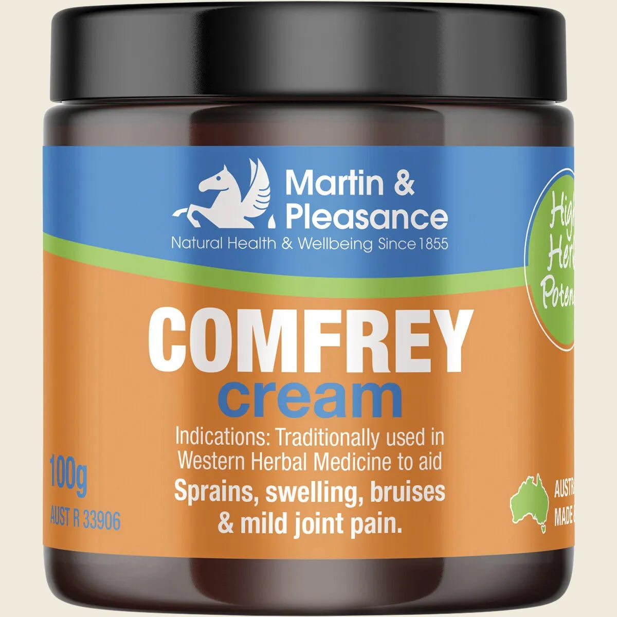Comfrey Herbal Cream Jar 100g
