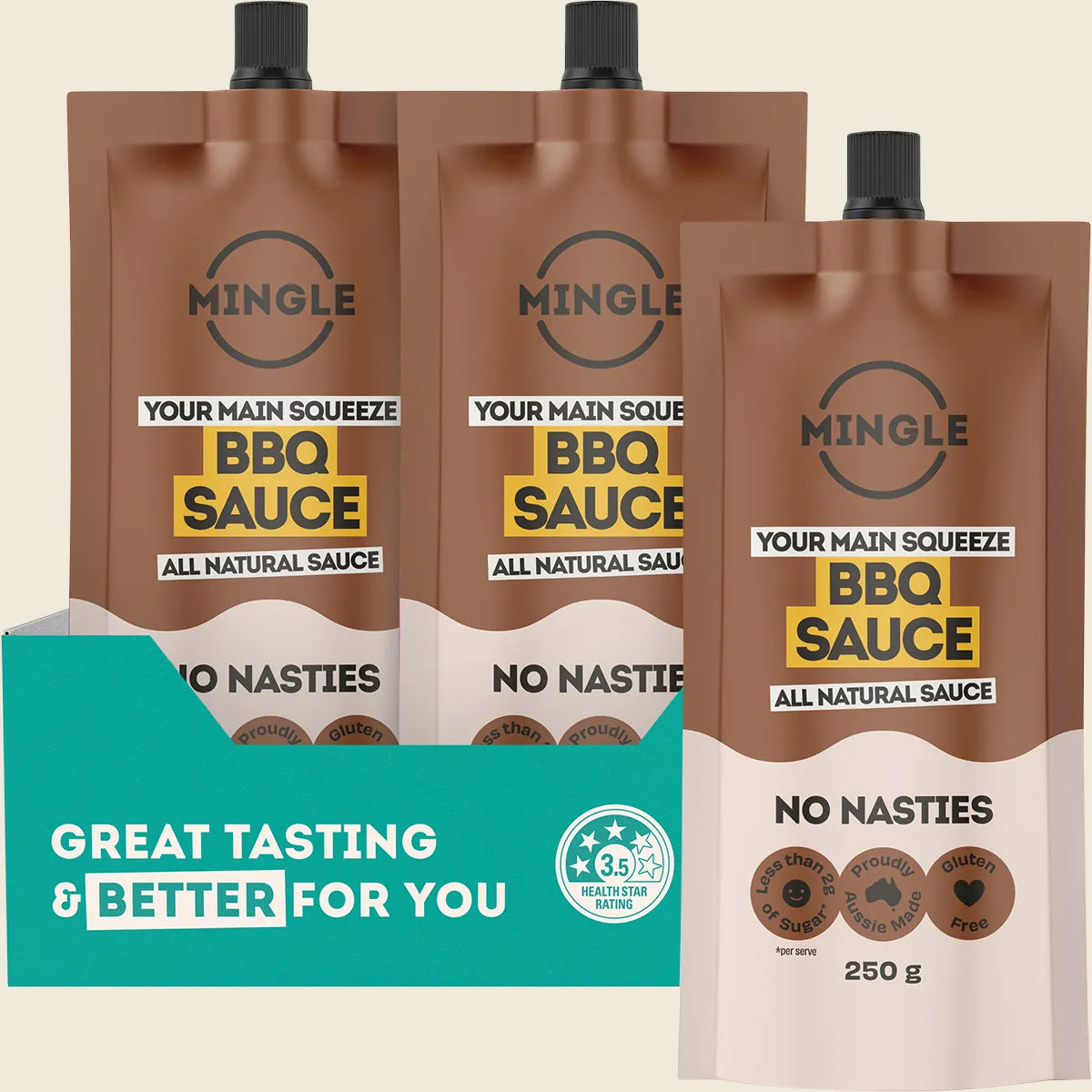 BBQ All Natural Sauce 10x250g