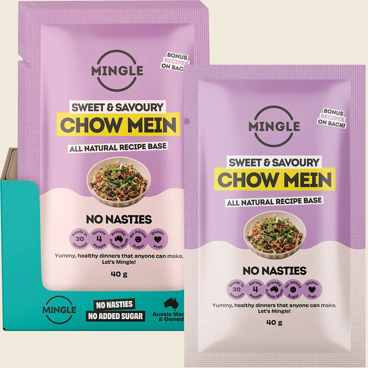 Chow Mein All Natural Recipe Base 12x40g