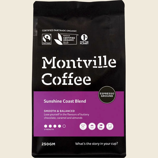 Coffee Ground Espresso Sunshine Coast Blend 250g