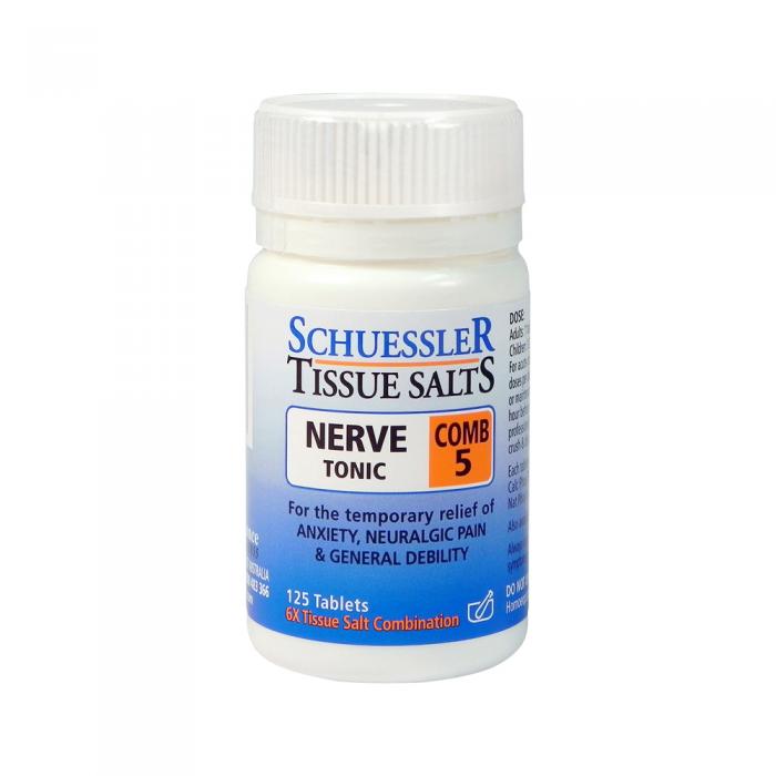 Martin & Pleasance Schuessler Tissue Salts Comb 5 (nerve Tonic) 125t