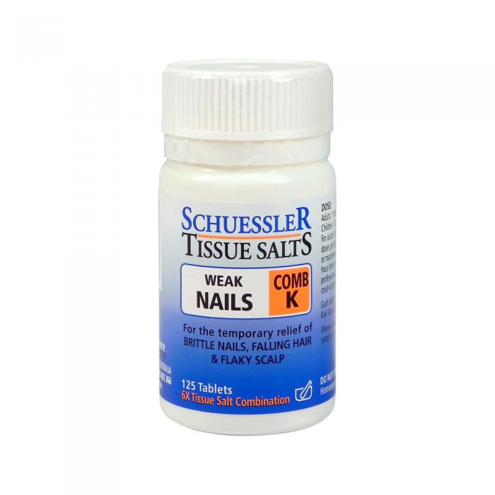 Martin & Pleasance Schuessler Tissue Salts Comb K (weak Nails) 125t