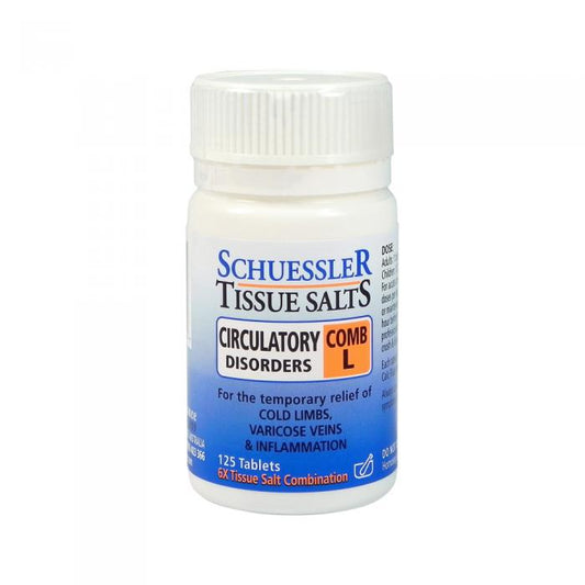 Martin & Pleasance Schuessler Tissue Salts Comb L (circulatory Disorders) 125t