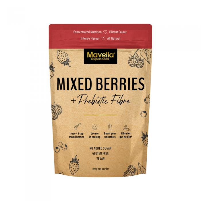 Mavella Superfoods Mixed Berries + Prebiotic Fibre Powder 100g
