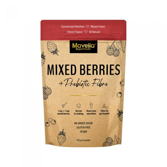 Mavella Superfoods Mixed Berries + Prebiotic Fibre Powder 100g