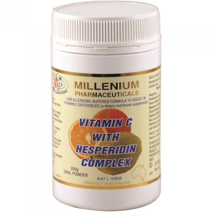 Millenium Pharmaceuticals Vitamin C With Hesperidin Complex Oral Powder 200g