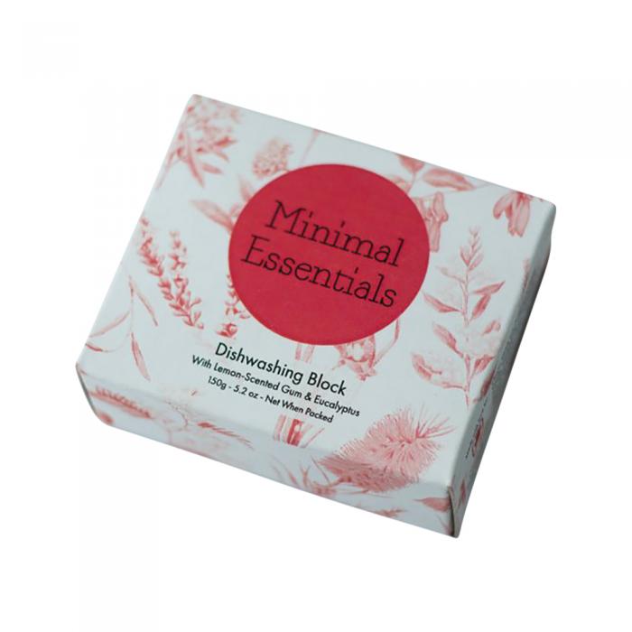 Minimal Essentials Dishwashing Block With Lemon Scented Gum & Eucalyptus 150g