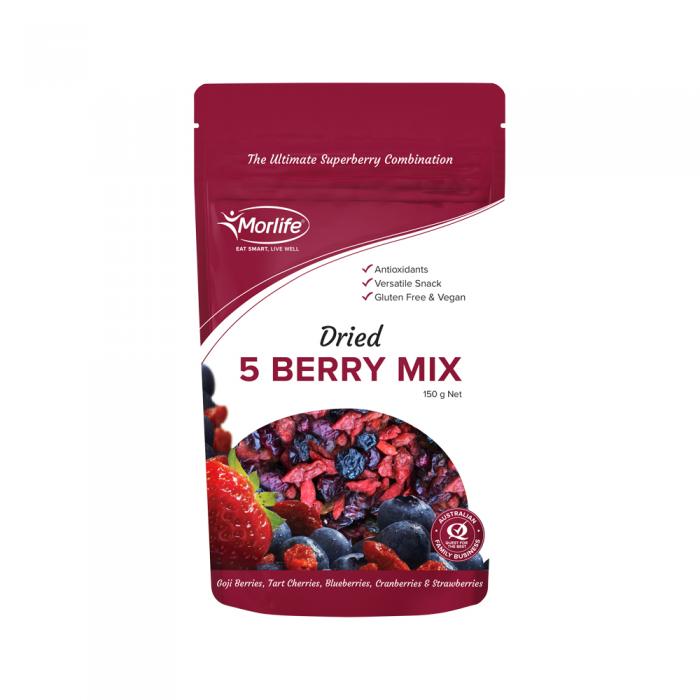 Morlife Dried 5 Berry Mix 150g
