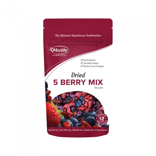 Morlife Dried 5 Berry Mix 150g