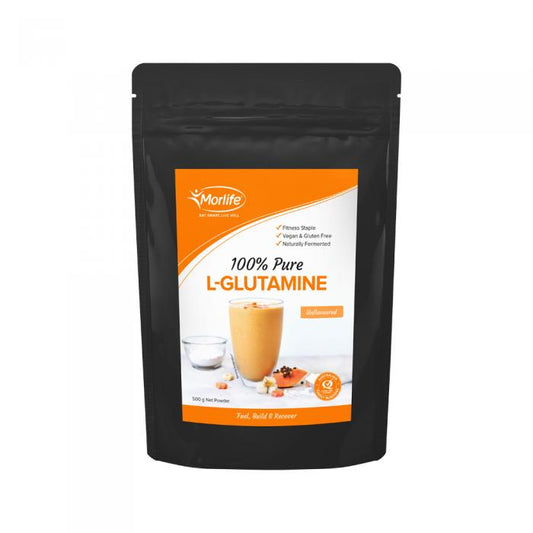 Morlife 100% Pure L-glutamine Unflavoured 500g