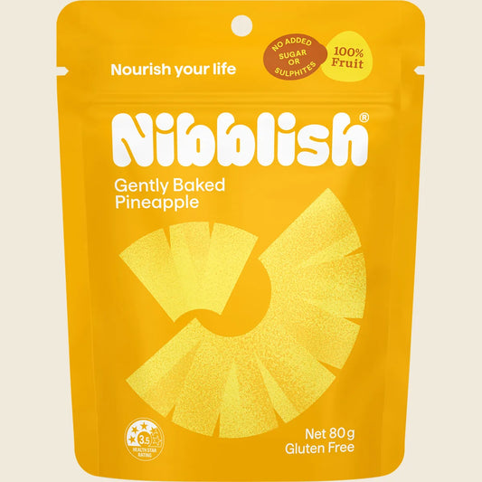 Nibblish Gently Baked Pineapple 80g