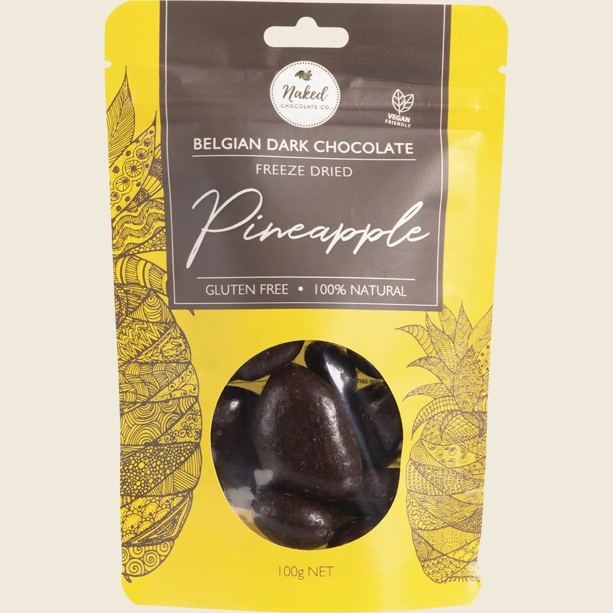 Freeze Dried Pineapple Dark Chocolate 100g