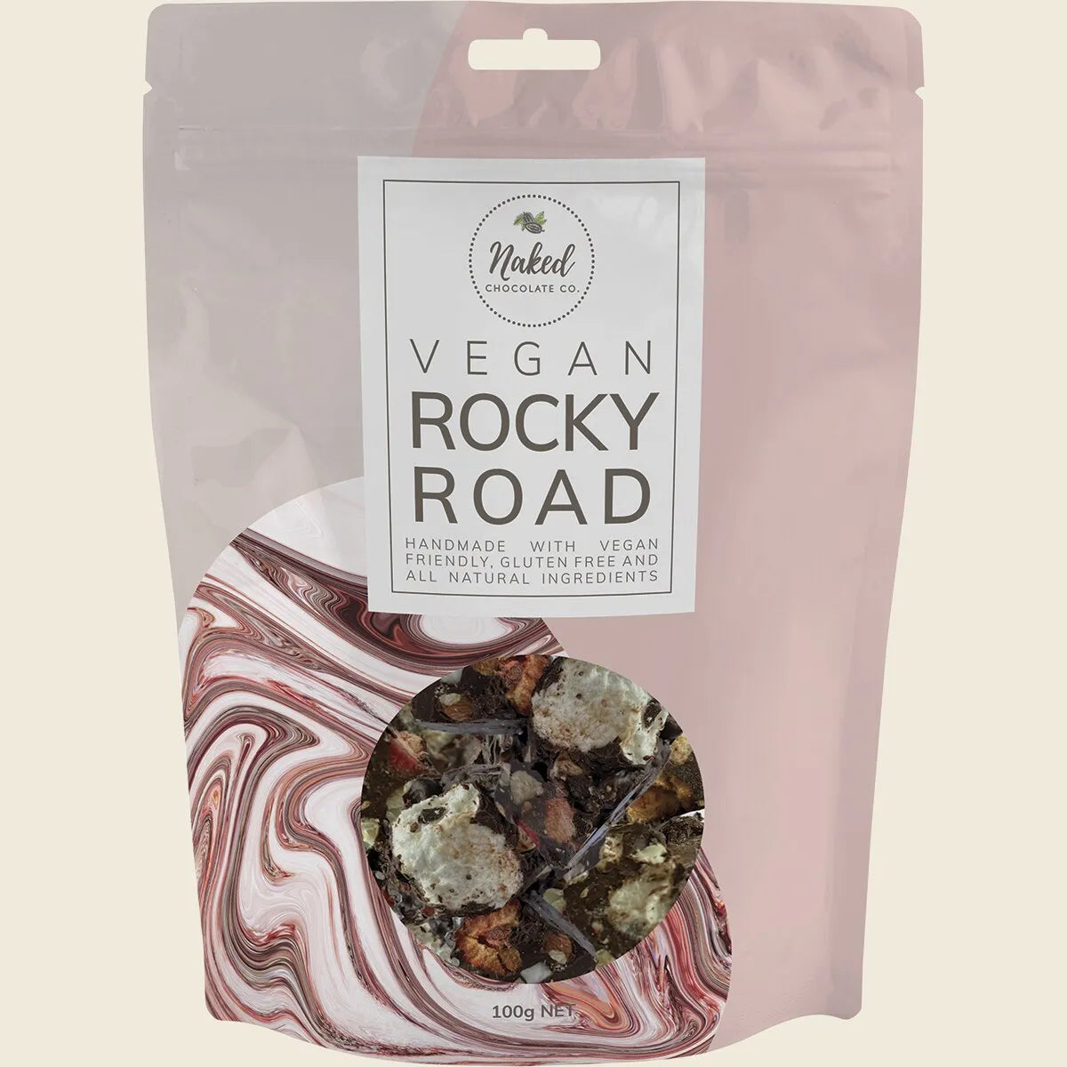 Vegan Rocky Road Dark Chocolate 100g