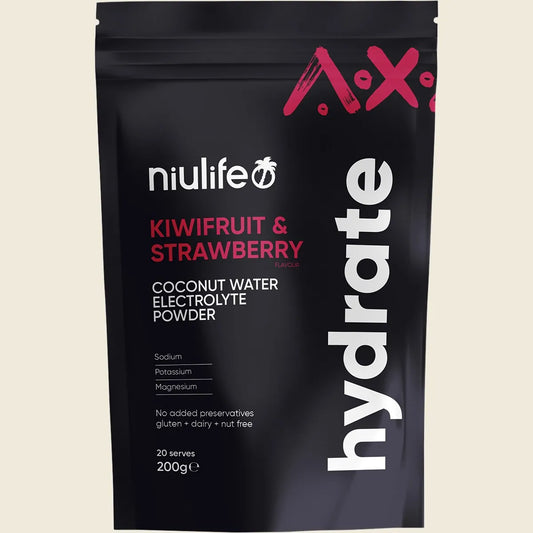 Niulife Hydrate Electrolyte Powder Kiwifruit & Strawberry 200g