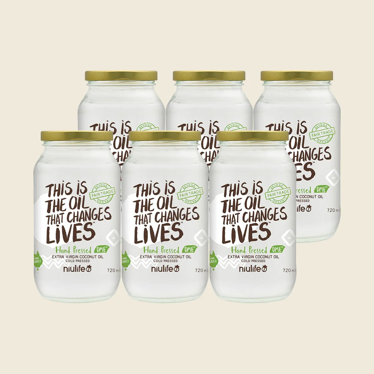 Extra Virgin Coconut Oil 6x720ml