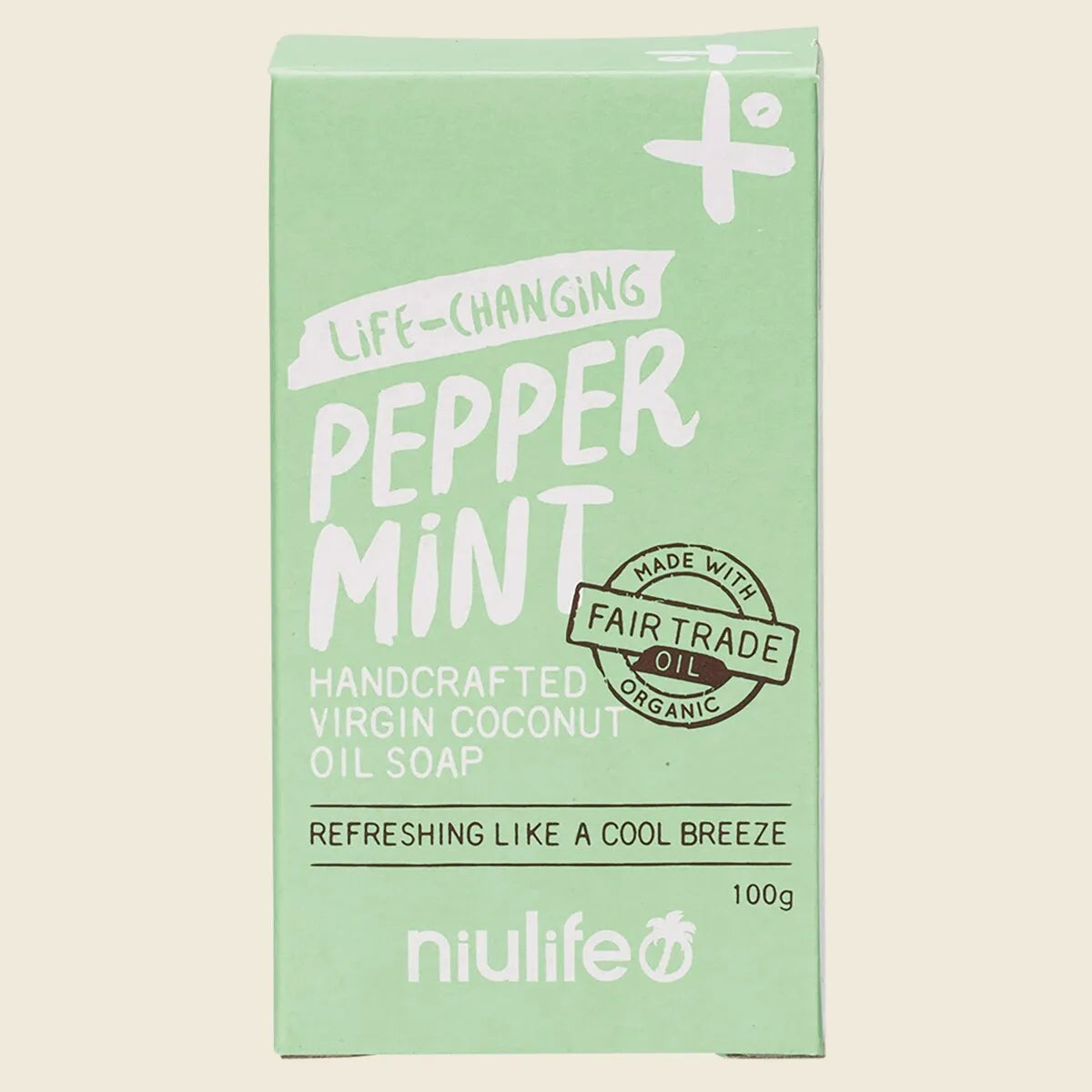 Coconut Oil Soap Peppermint 100g