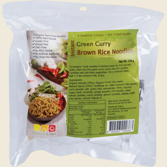 Instant Green Curry Brown Rice Noodle Kit 118g