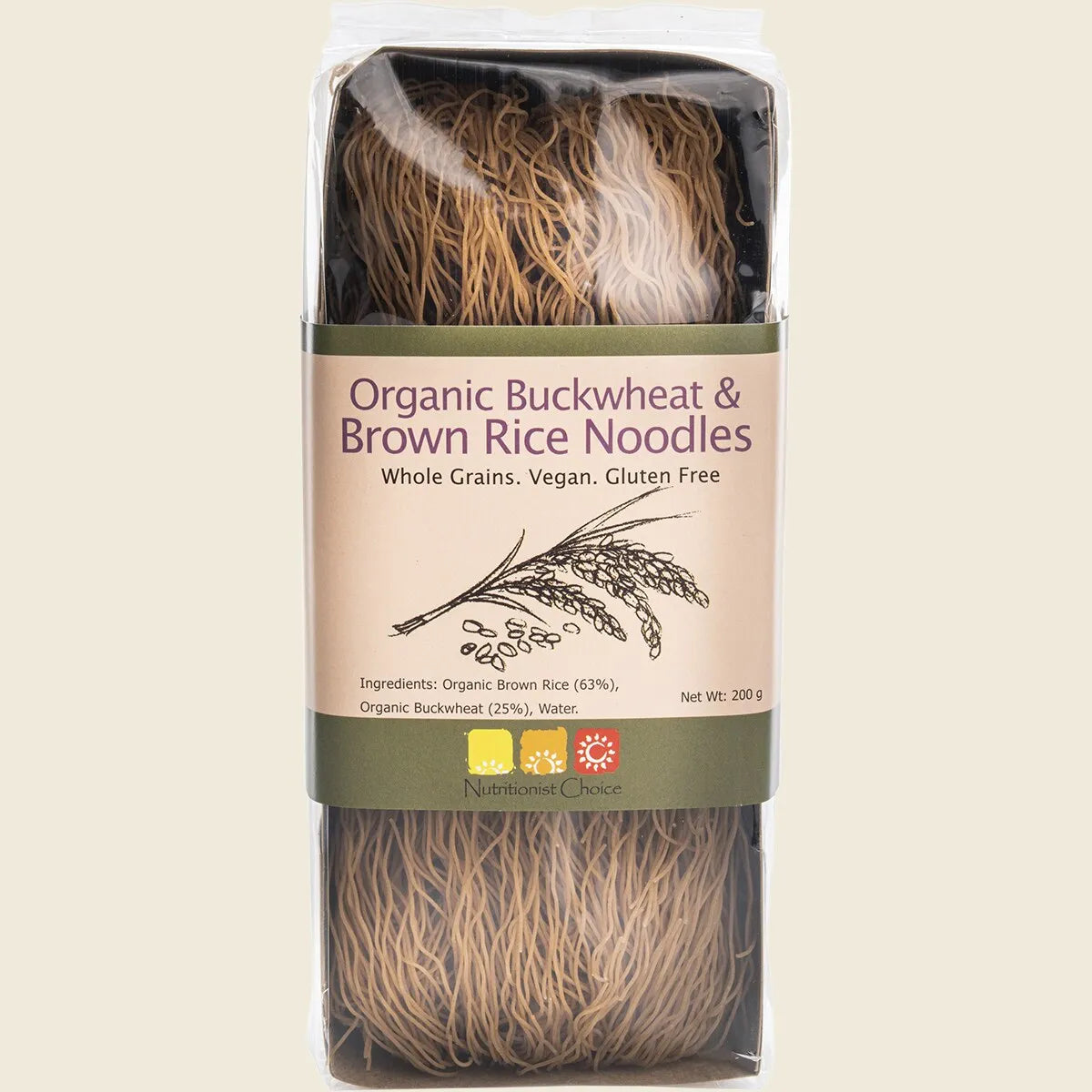 Rice Noodles Buckwheat & Brown 200g