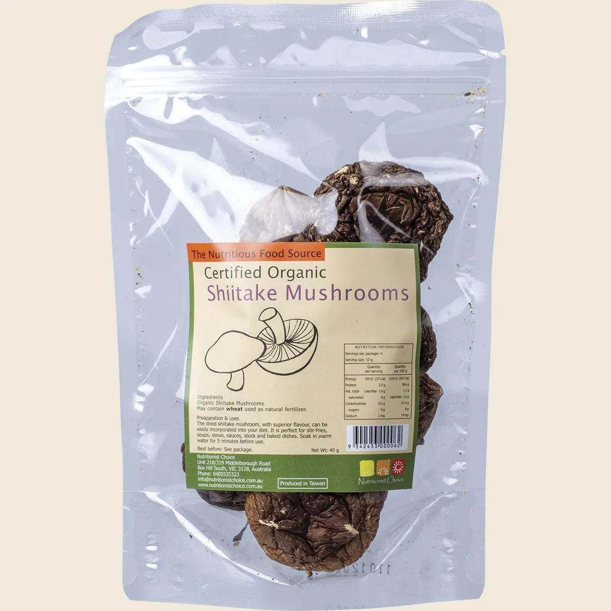 Shiitake Mushrooms 40g