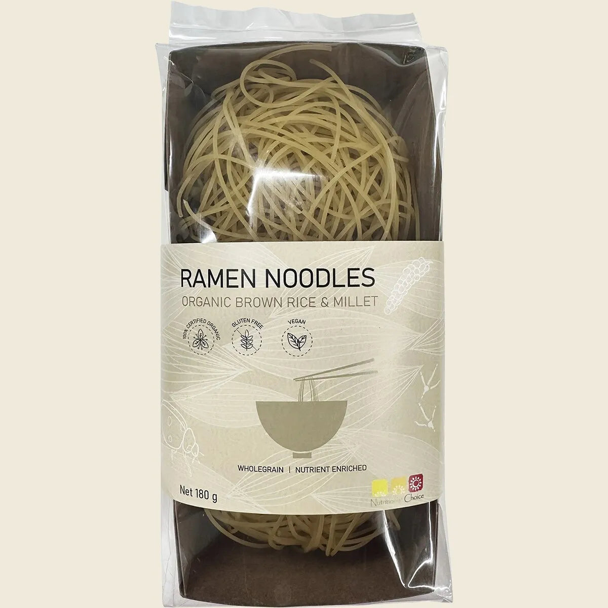 Ramen Noodles Organic Brown Rice & Millet 180g
