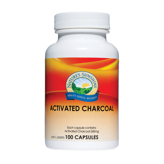 Natures Sunshine Activated Charcoal 260mg 100c