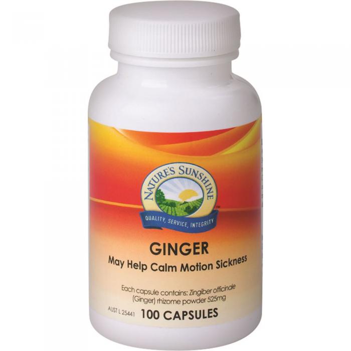 Natures Sunshine Ginger 525mg 100c